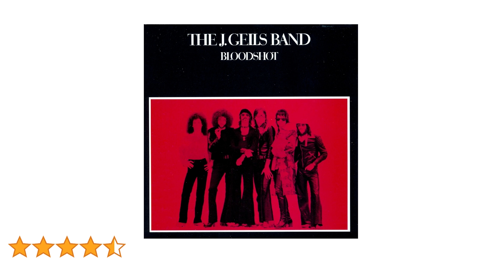 J.Geils Band Bloodshot J.ガイルズ バンド Promo J. GEILS BAND / BLOODSHOT - Red Ring Records